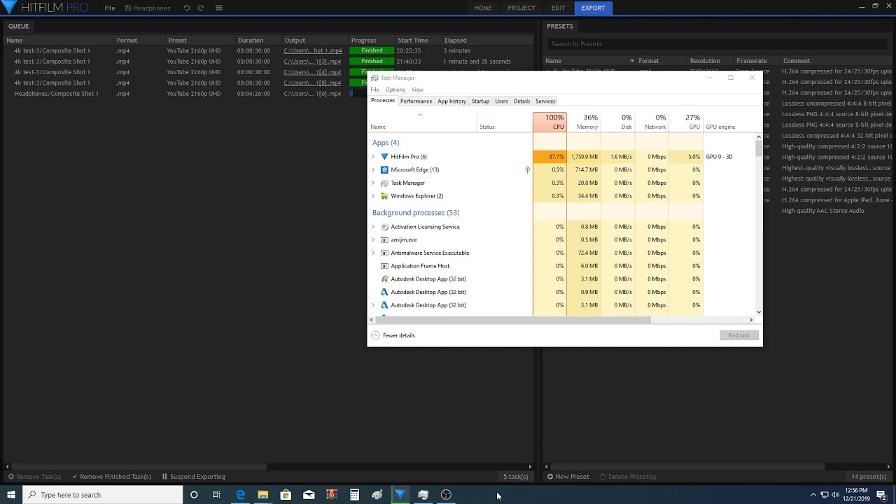 Upgrade your CPU and GPU if you want better 4k video editing experience