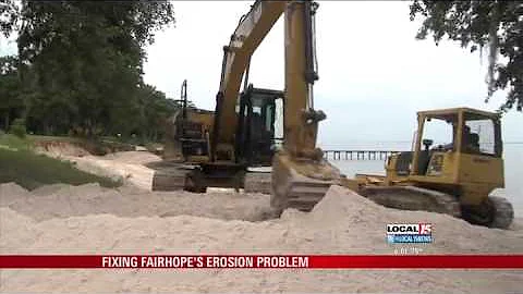 Fairhope Fights Erosion with New Sand