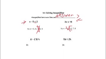 B5 Solve Inequality Video