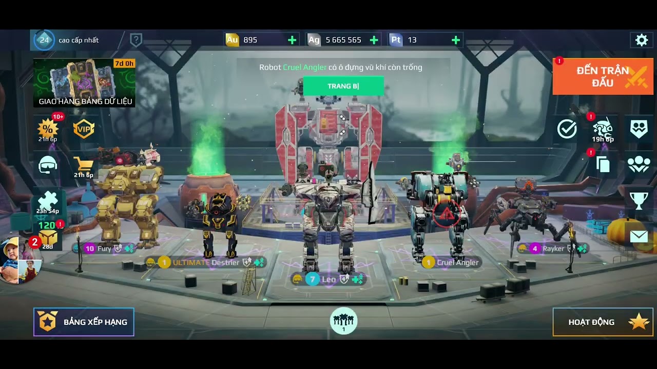 một ngày cày chay của tôi in war robot