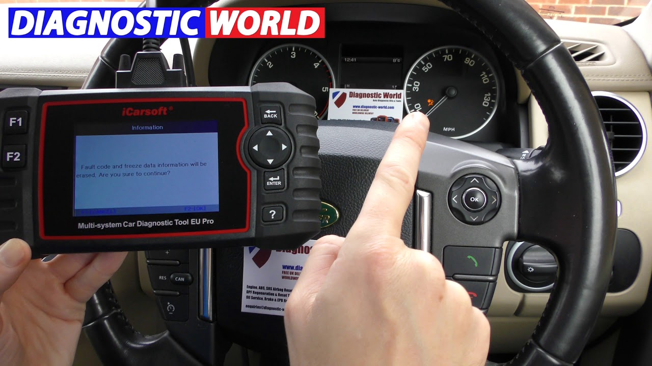 iCarsoft EU Pro SRS Airbag Light Reset Diagnose Land Rover Jaguar Best OBD2 Diagnostic Tool