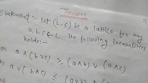 🔥🔥 Lattice || Lattice Theorem 4 || Full Explain 🔥 🔥