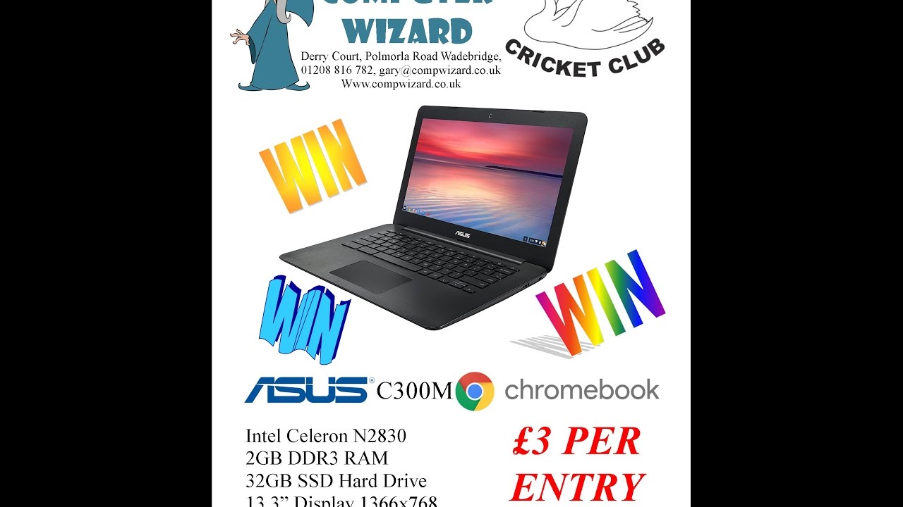 Win A Free Chromebook @WadebridgeCricketClub