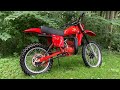 1979 honda cr125r elsinore red rocket first start and drive by