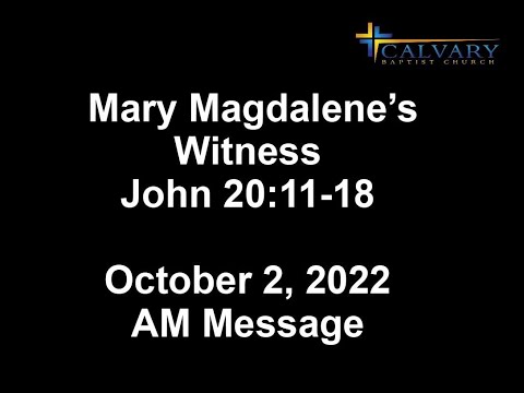 Mary Magdalene's Witness