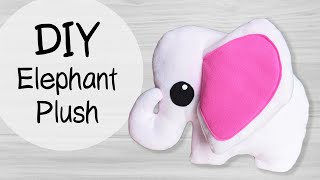 DIY *adorable* Elephant Plush | with FREE TEMPLATES