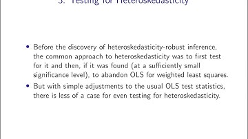 8.3a Testing for Heteroskedasticity (B-P test)