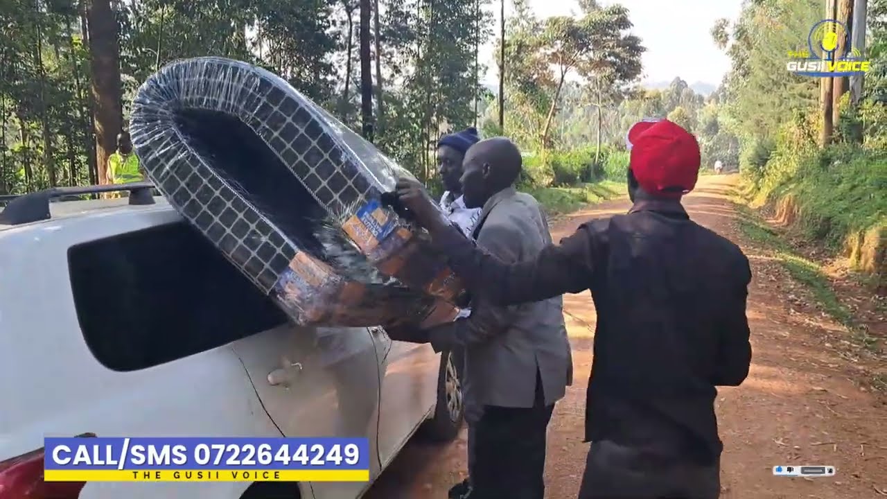 Follow up. Mzee Abel Nyairo smiling once more.  At least for this small gift..