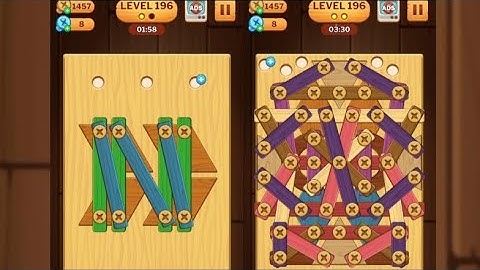Screw Puzzle: Wood Nut & Bolt - Level 196