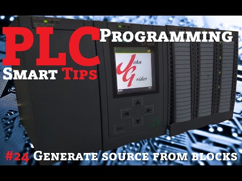 PLC Programming Smart Tips - #24 Generate source from blocks