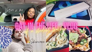 day in the life of a student teacher VLOG | skincare , iPad Air &amp; Apple Pencil Unboxing &amp; more ✨