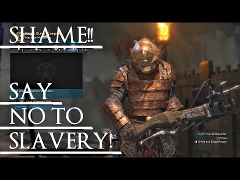 Shadow of War: Middle Earth™ Unique Orc Encounter & Quotes #77 SHAMING THIS SLAVE KEEPER!!
