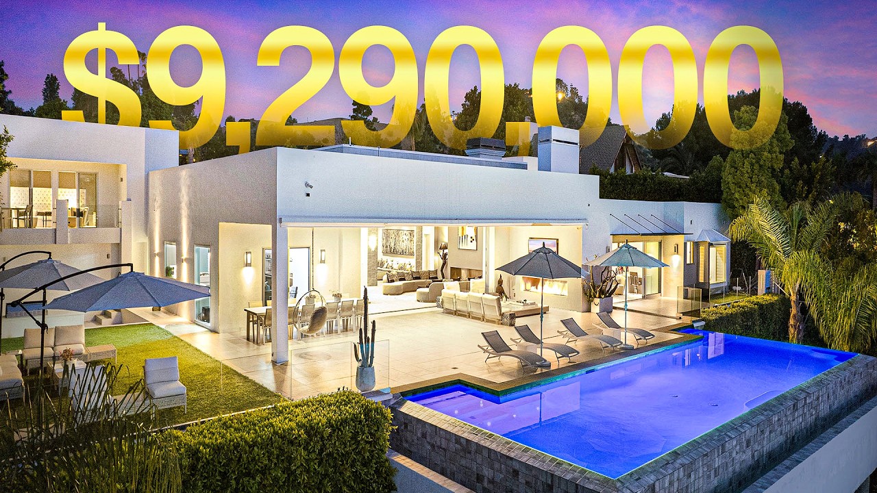 Touring a $9,290,000 BEVERLY HILLS Mansion with INSANE VIEWS!