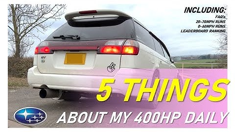 Subaru legacy Gtb single turbo review- 400bhp - Initial B