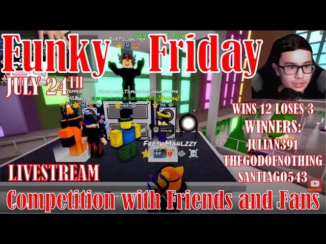 ROBLOX FNF Funky Friday 1v1 Competition with Friends and Fans Live! 