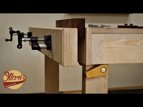 clever quick release pipe clamp vise for my workbench