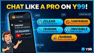 Y99 Secret Commands You Must Try 🔥 | Clear Chat, Invisible Mode & More
