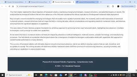 Complete Guide to Physical AI & Humanoid Robotics | Free E-Book Overview