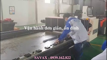 Cận cảnh máy bào rãnh V CNC đang hoạt động || INOX VẠN XUÂN