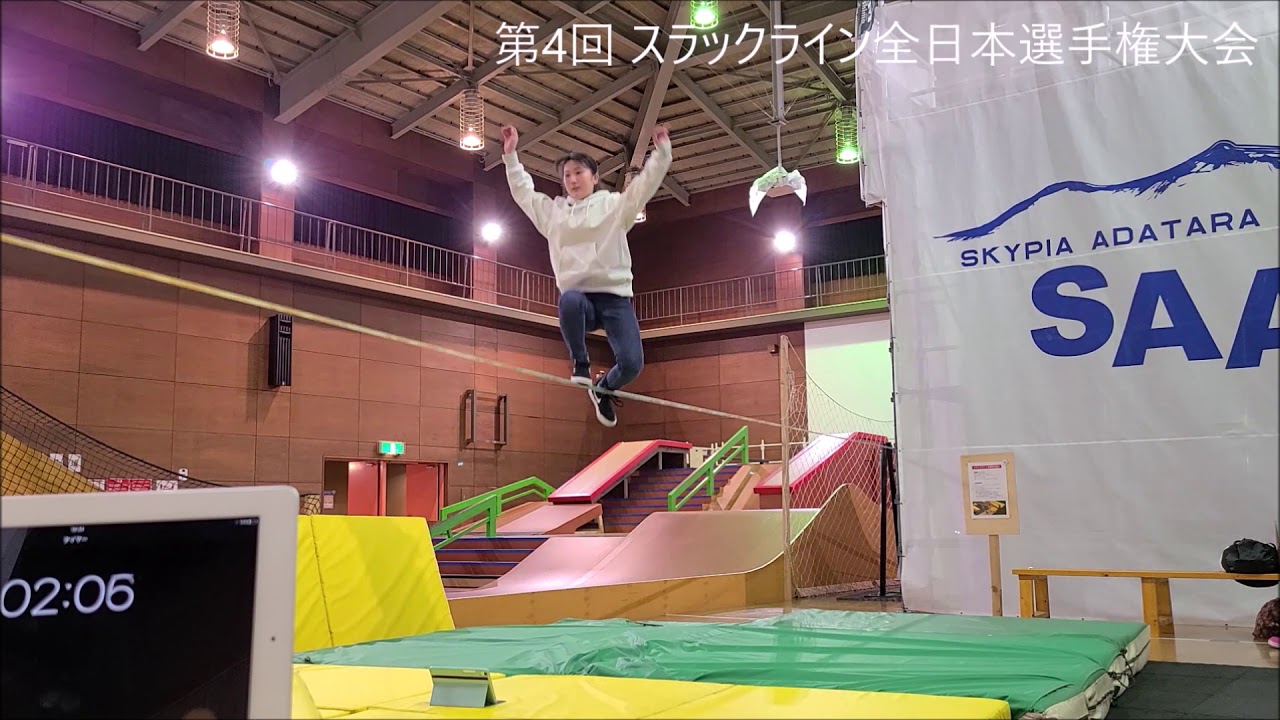 第4回スラックライン全日本選手権大会 Jsfed Japan Slackline Federation 一般社団法人 日本スラックライン連盟