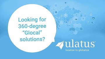 Ulatus - Glocal Approach to Localization