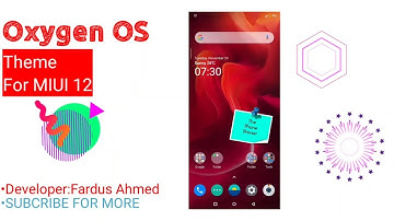 Oxygen Os Theme For MIUI 12|Xiaomi Devices|By Fardus Ahmed