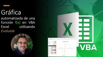 Gráfica automatizada de una función f(x) en Excel con Código VBA utilizando la función Evaluate