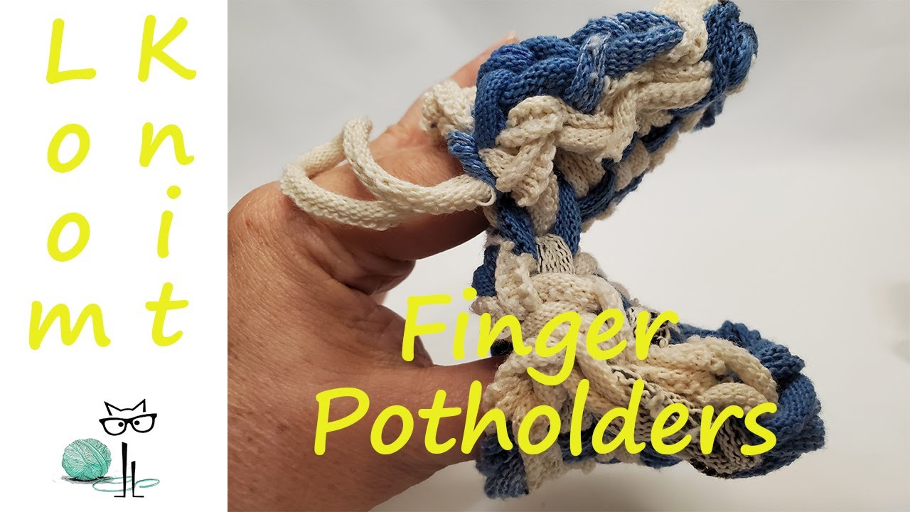 Finger Weaving with Potholder Loops