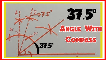 How to Construct 37.5 Degree Angle with Compass | #37.5DegreeAngle