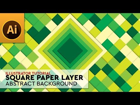 Seamless Square Paper Layer Abstract Background in Adobe Illustrator
