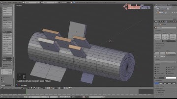 Extrude Vertices, Edges and Faces in Blender 2.78 using Shortcut - Blender Tutorials For Beginners