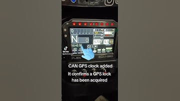 Added a clock using the GPS time over CAN which confirms the GPS module is working over CAN 👍