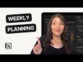 Ceo dates and weekly planning in notion free template