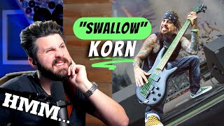 Bass Teacher REACTS to KoRn - "Swallow" | Fieldy's Tone is Growing On Me...