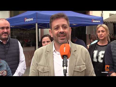 Jose Juan Zaplana, portavoz de Sanidad del Partido Popular en las Cortes Valencianas visita Novelda