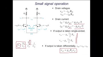 Small Signal Operation of Differential Amplifier