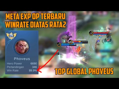 89% Winrate, Phoveus Kembali Jadi Meta !! Exp Lane Build Ter OP Tersakit Terbaru Top Global Phoveus @primaoktavian7562