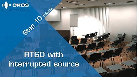 RT60 with interrupted source - Step 10 - Import results into Excel