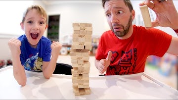 Father & Son PLAY JENGA! / Don