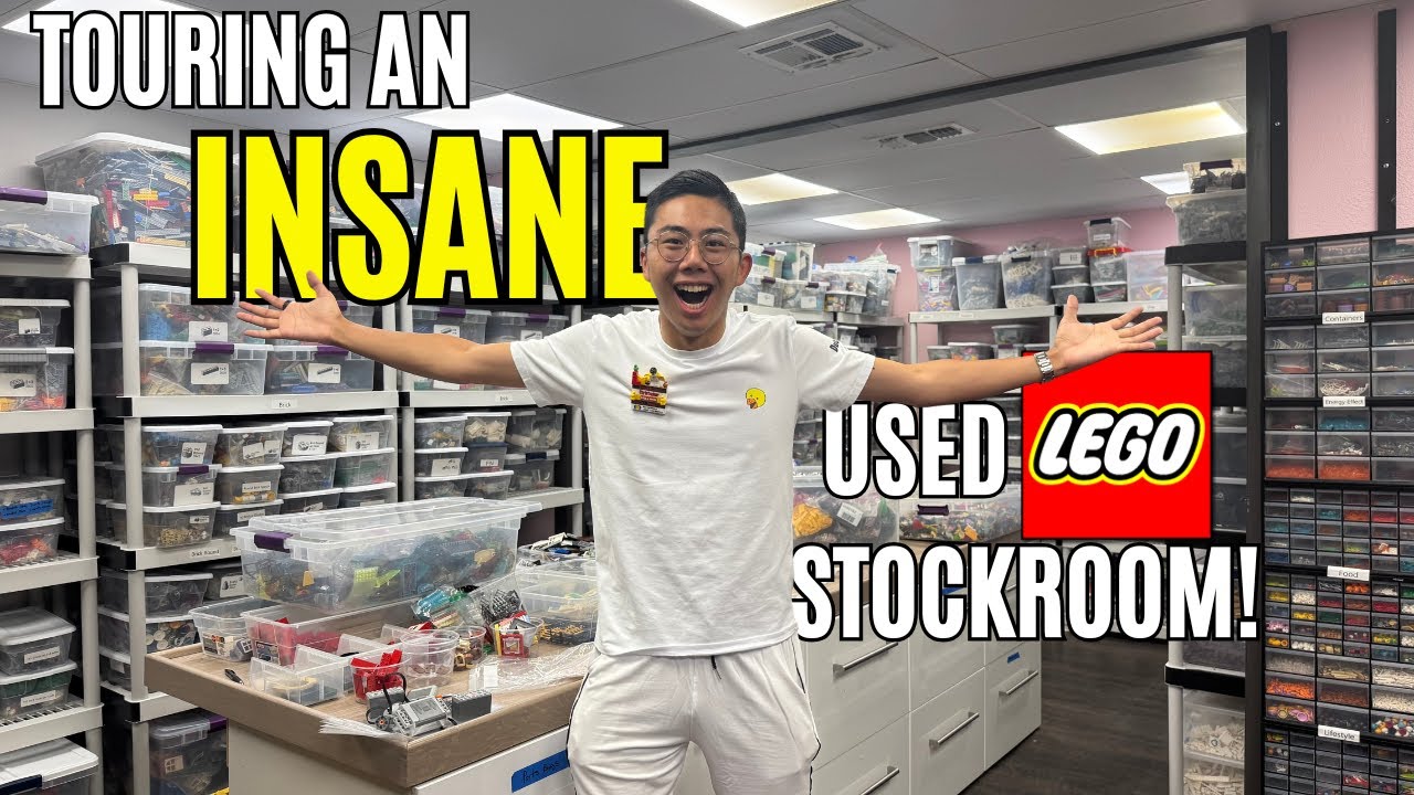Touring an INSANE Used LEGO Back Stockroom at Orlando Brick Co!