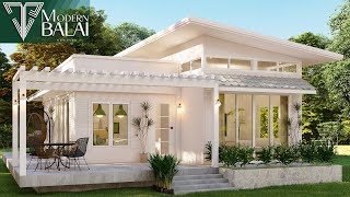 Simple House Design Small Farmhouse Idea | 10x11 Meters