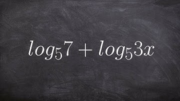 Learn basics for learning to CONDENSING a logarithmic expression
