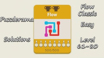 Puzzlerama Solutions - Flow Classic Easy ( Level 61-80 )