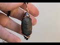 Marquise Criss Cross Wire Wrap Dangle Pendant Tutorial