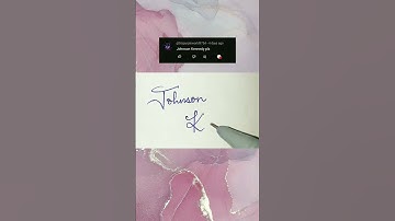 JOHNSON KENNEDY name signature #shorts