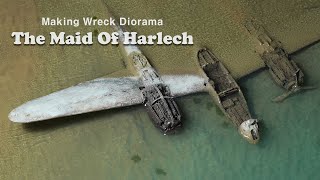 Making  P38 wreck diorama    The Maid Of Harlech