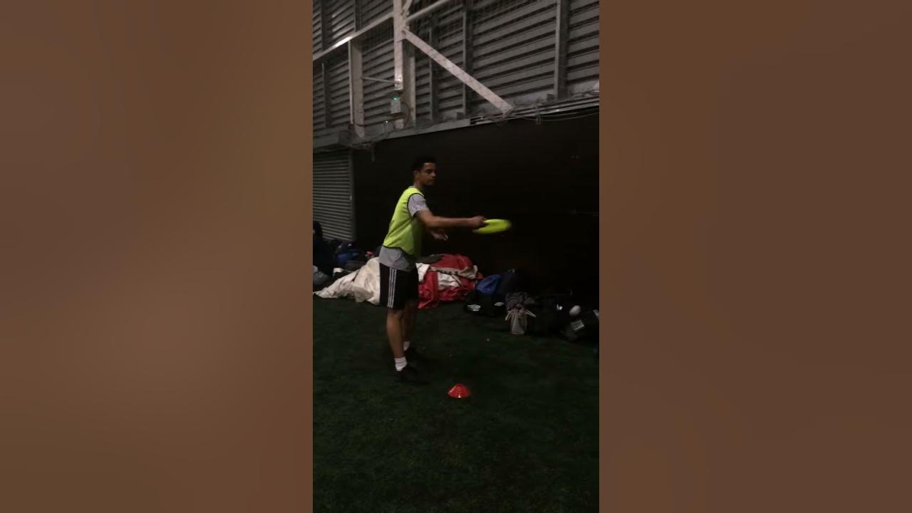 Pancake catch in frisbee. YouTube