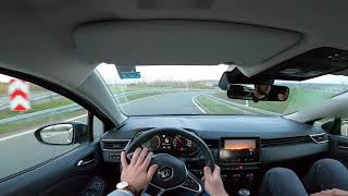 2020 Renault Clio 1.0 TCe 101HP 0-200 km/h German Autobahn POV