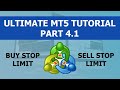 Meta Trader 5 (MT5) - Beginners Tutorial Part 4.1 - Buy ...