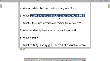 variables in ruby